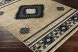 Hauteloom Hoylake HOYL Black Machine Made Polypropylene Rug