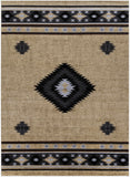 Hauteloom Hoylake HOYL Black Machine Made Polypropylene Rug