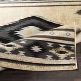Hauteloom Hoylake HOYL Black Machine Made Polypropylene Rug