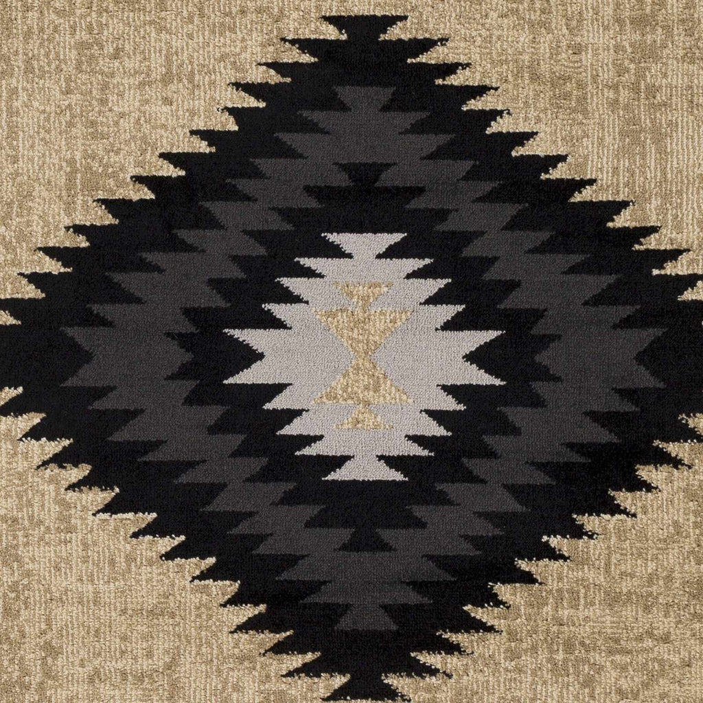Hauteloom Hoylake HOYL Black Machine Made Polypropylene Rug