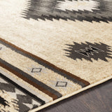 Hauteloom Hoylake HOYL Black Machine Made Polypropylene Rug