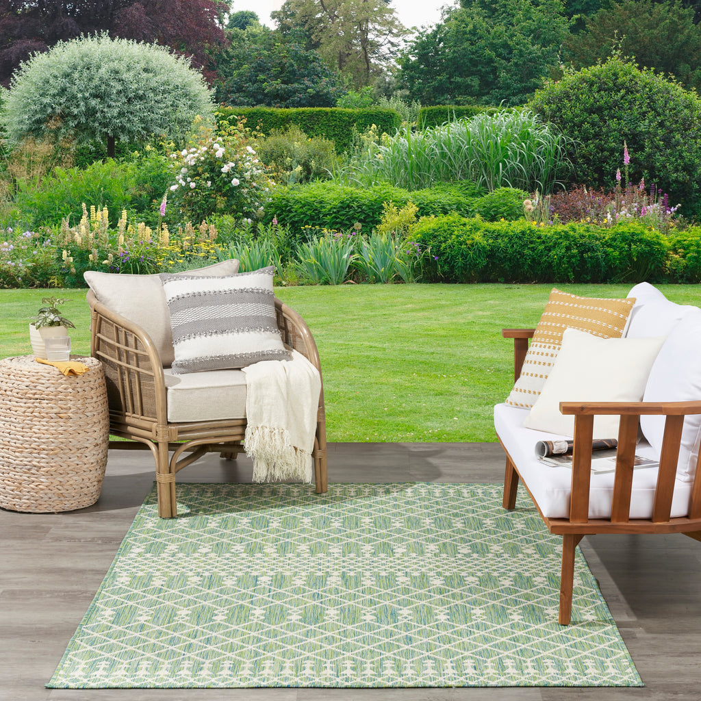 nourison positano pos02 blue green rug