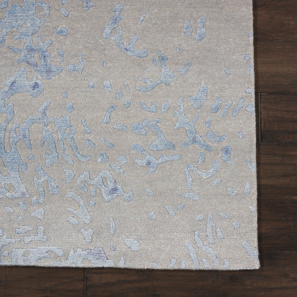 nourison silk shadows sha18 grey blue rug