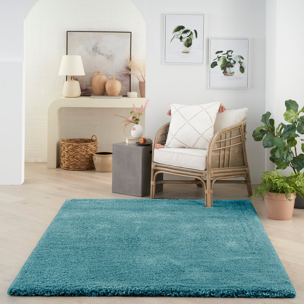 nourison dreamy shag drs05 aqua rug