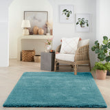 nourison dreamy shag drs05 aqua rug