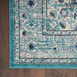 nourison passion psn03 turquoise grey rug