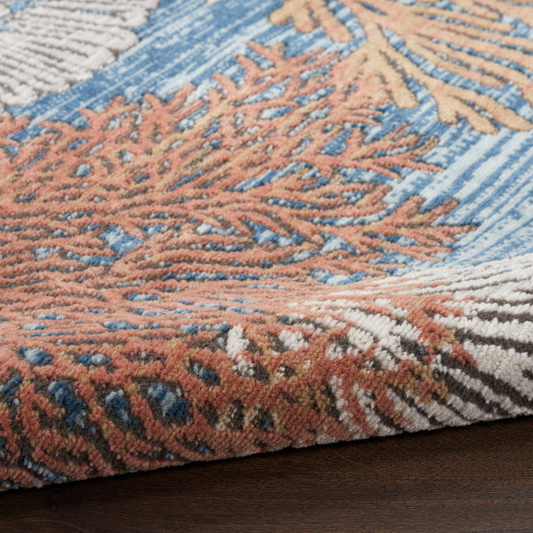 nourison seaside sds04 blue multicolor rug