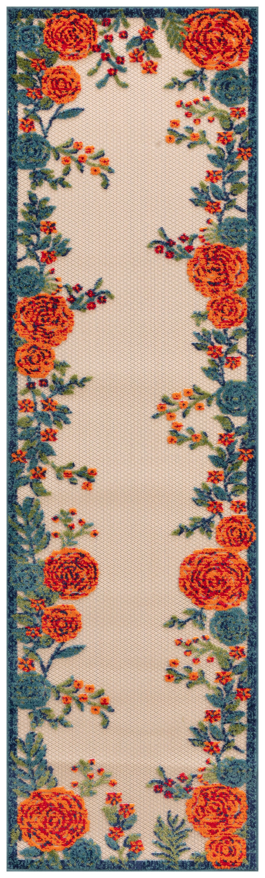 nourison aloha alh32 ivory multicolor rug
