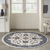 nourison nourison essentials nre05 ivory blue rug