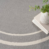 nourison nourison essentials nre02 grey ivory rug