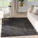 nourison desire dsr08 charcoal silver rug