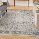 nourison astra machine washable asw16 ivory blue rug