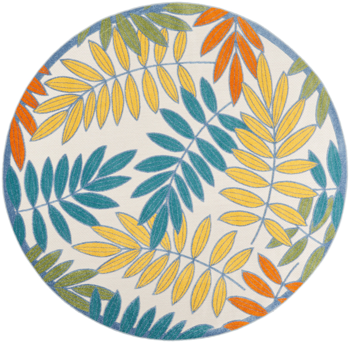 nourison aloha alh18 ivory multi rug