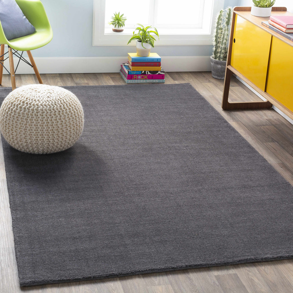 Hauteloom Hughson HUG Charcoal Loom Knotted Wool Rug