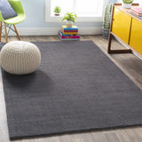Hauteloom Hughson HUG Charcoal Loom Knotted Wool Rug