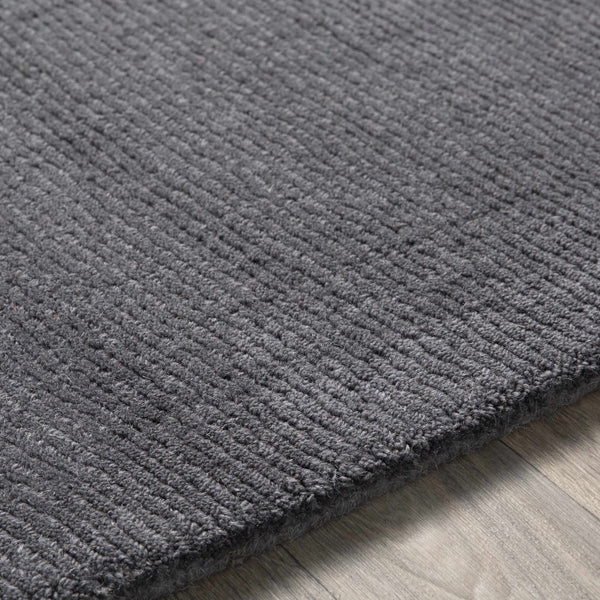 Hauteloom Hughson HUG Charcoal Loom Knotted Wool Rug