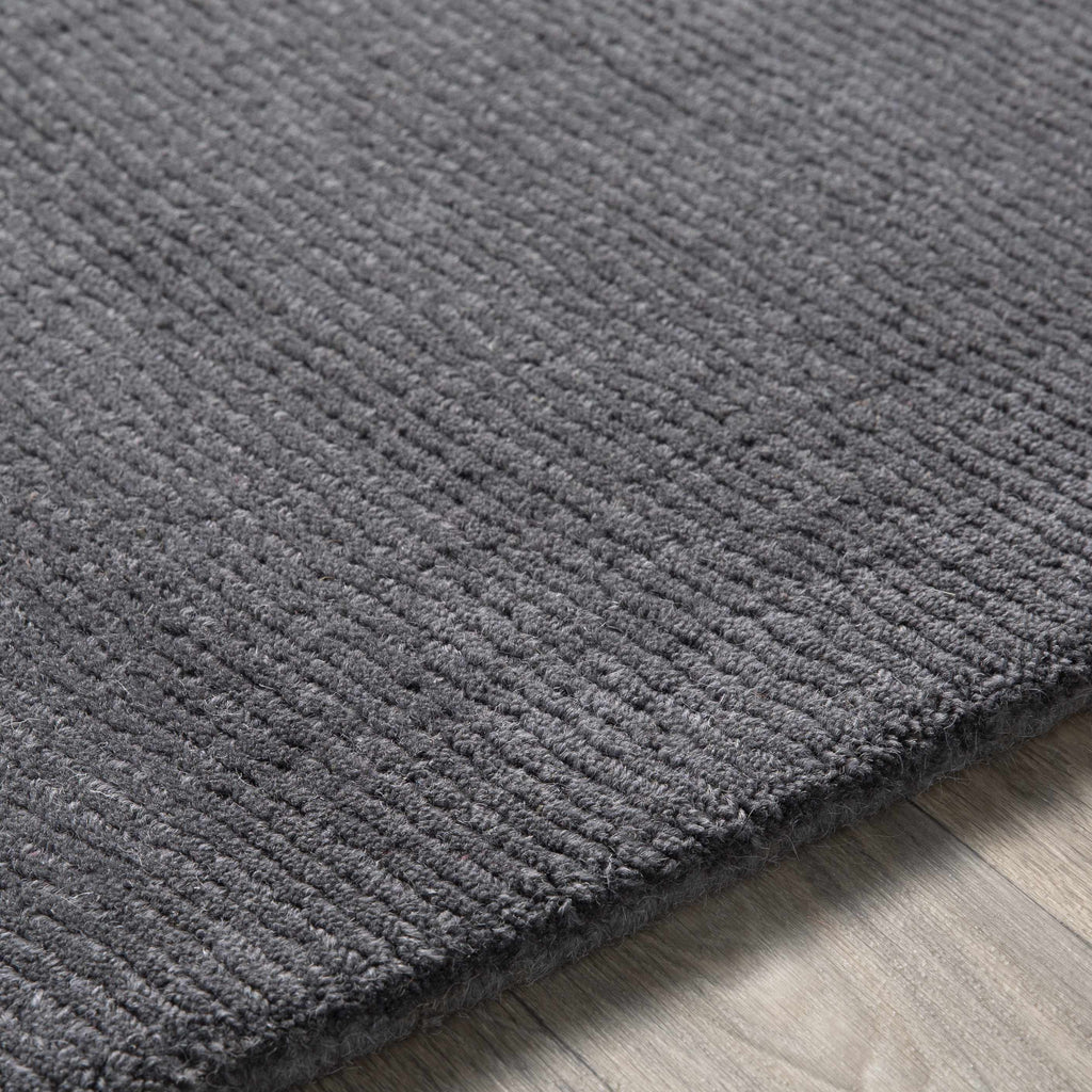 Hauteloom Hughson HUG Charcoal Loom Knotted Wool Rug
