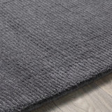 Hauteloom Hughson HUG Charcoal Loom Knotted Wool Rug