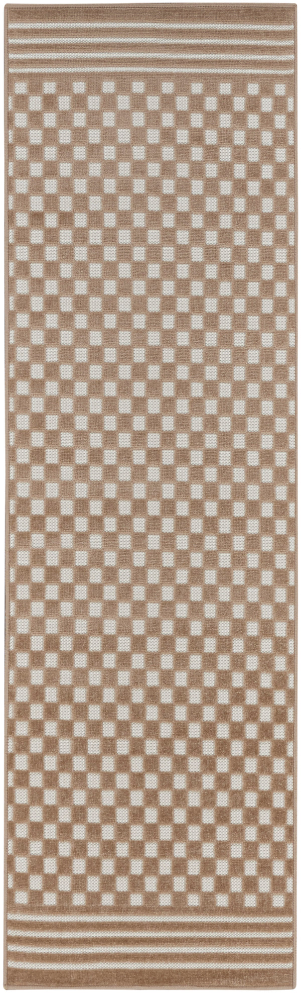 nourison care free caf02 brown rug
