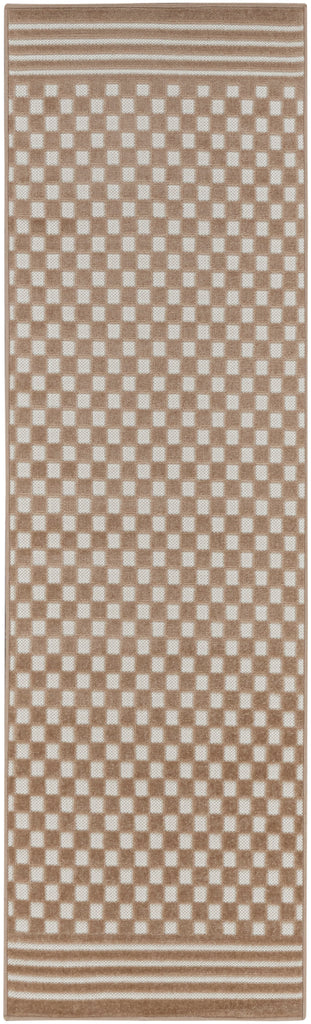nourison care free caf02 brown rug