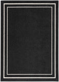 nourison nourison essentials nre02 black ivory rug