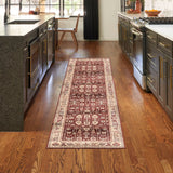 nourison vintage home vnh02 red rug