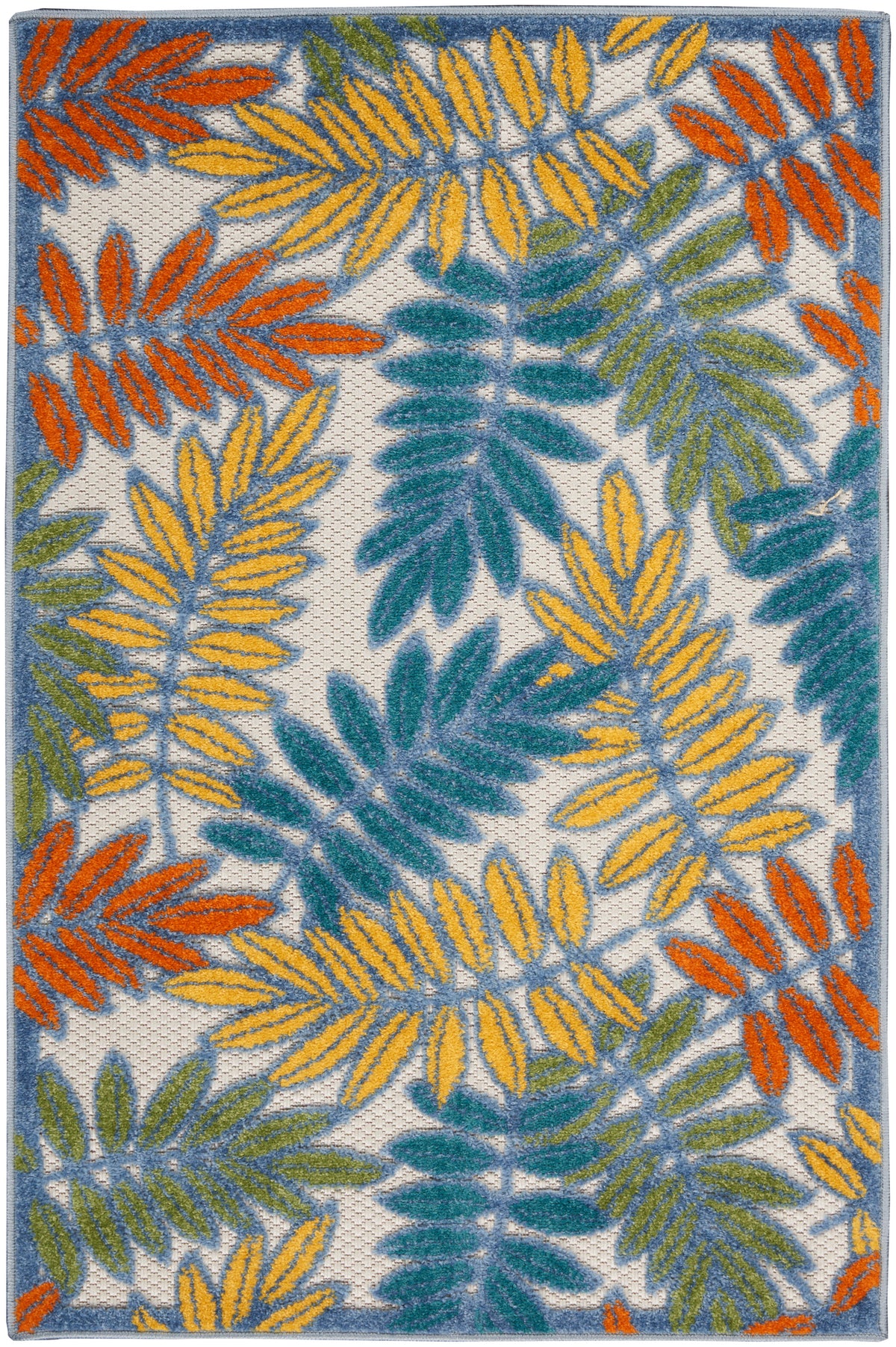 nourison aloha alh18 ivory multi rug