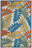 nourison aloha alh18 ivory multi rug