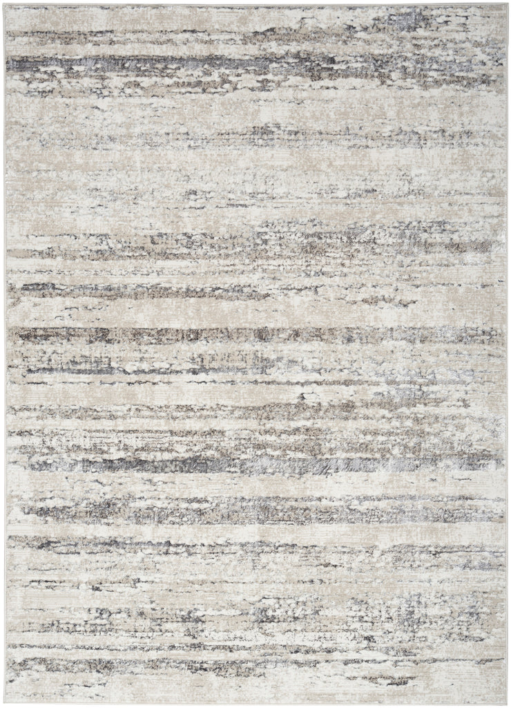 nourison glitz glz10 cream grey rug