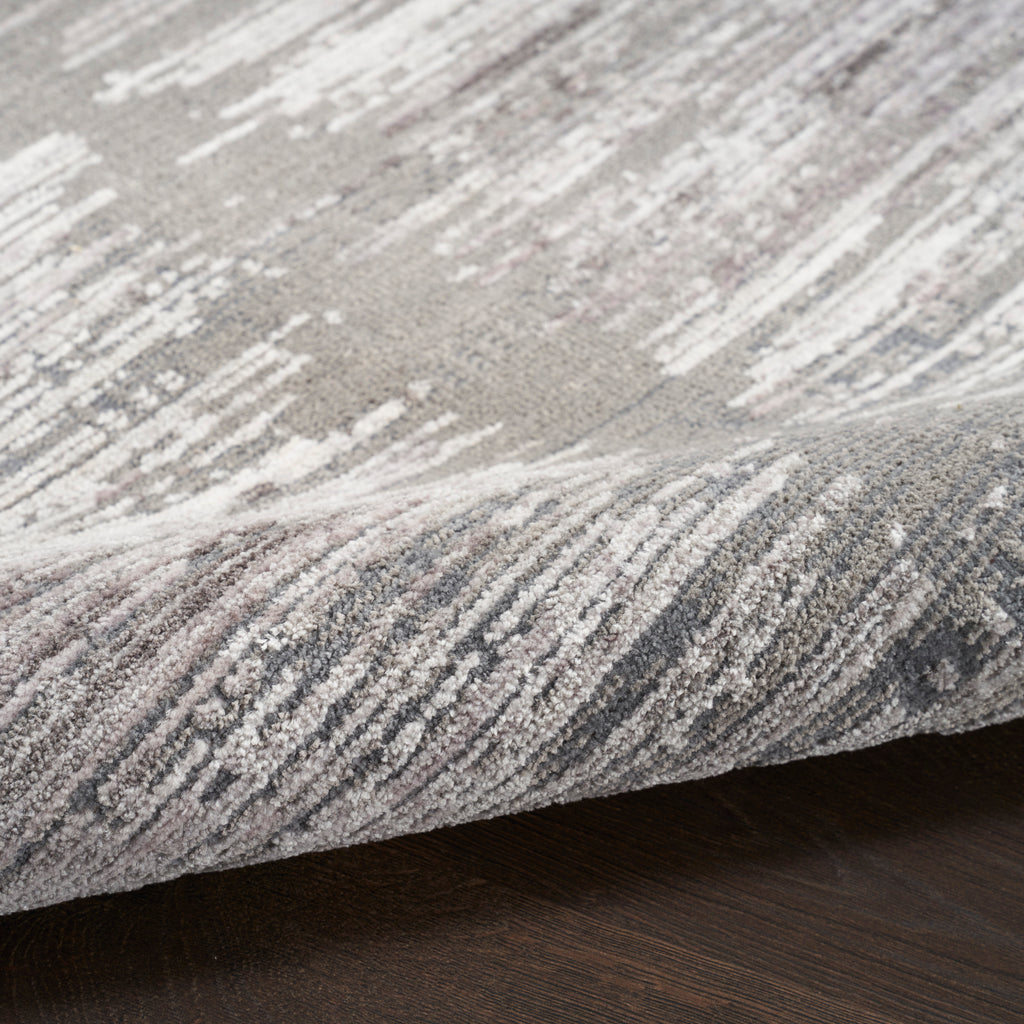 nourison abstract hues abh03 grey white rug