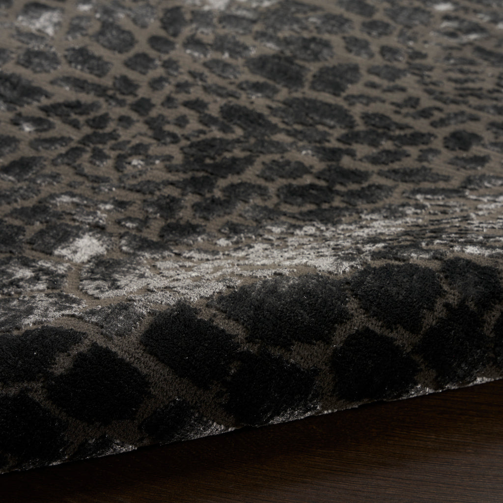 nourison desire dsr08 charcoal silver rug