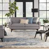 nourison dreamy shag drs10 light blue grey rug