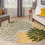 nourison aloha alh05 green multicolor rug