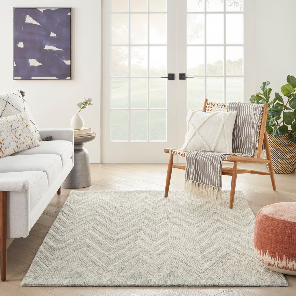 nourison interlock itl04 teal rug