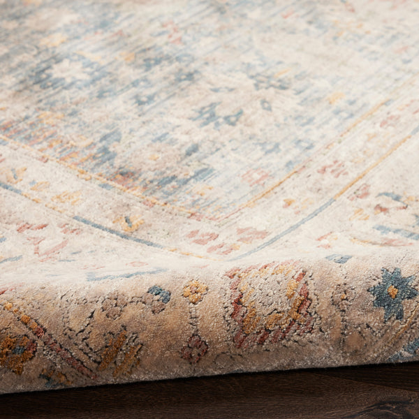 nourison luxurious lrs03 ivory blue rug