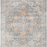 nourison astra machine washable asw12 denim multicolor rug