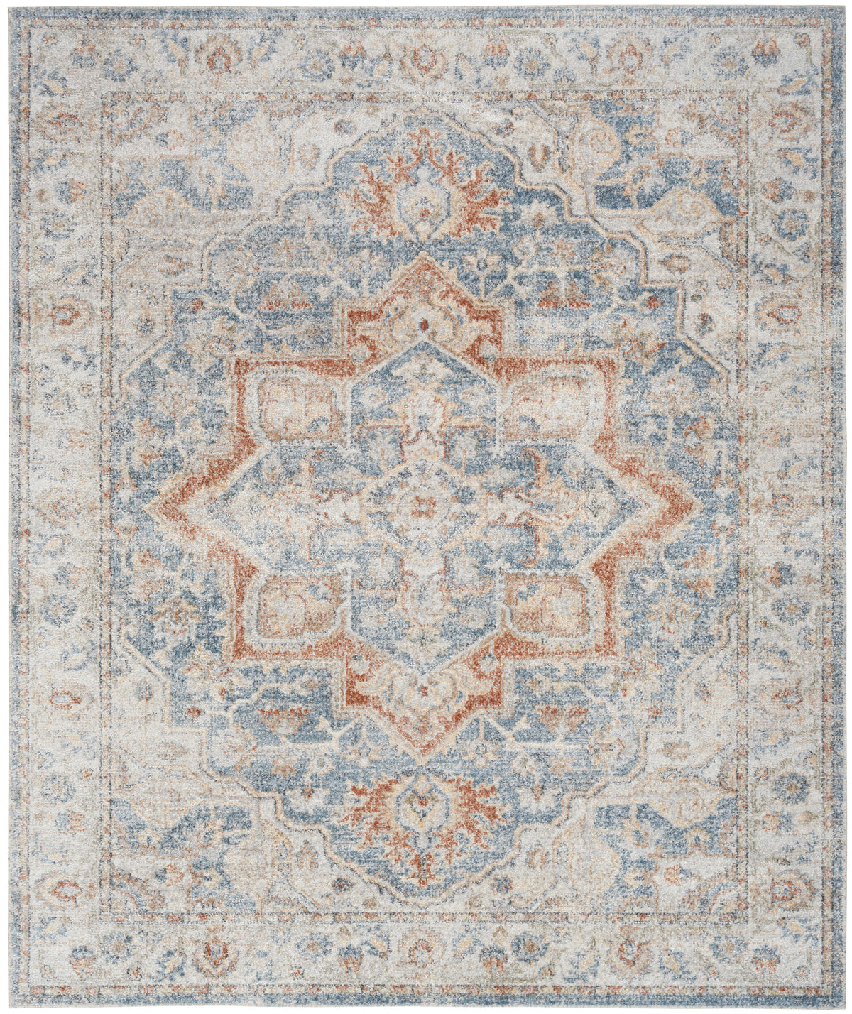 nourison astra machine washable asw12 denim multicolor rug