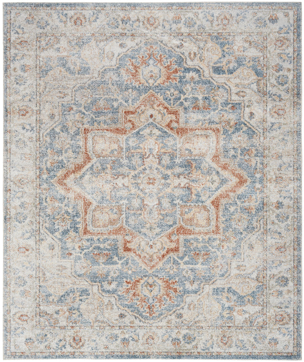 nourison astra machine washable asw12 denim multicolor rug
