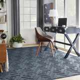 nourison versatile nrv01 navy blue rug