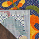 nourison aloha alh17 navy multicolor rug