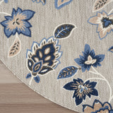 nourison aloha alh31 blue grey rug