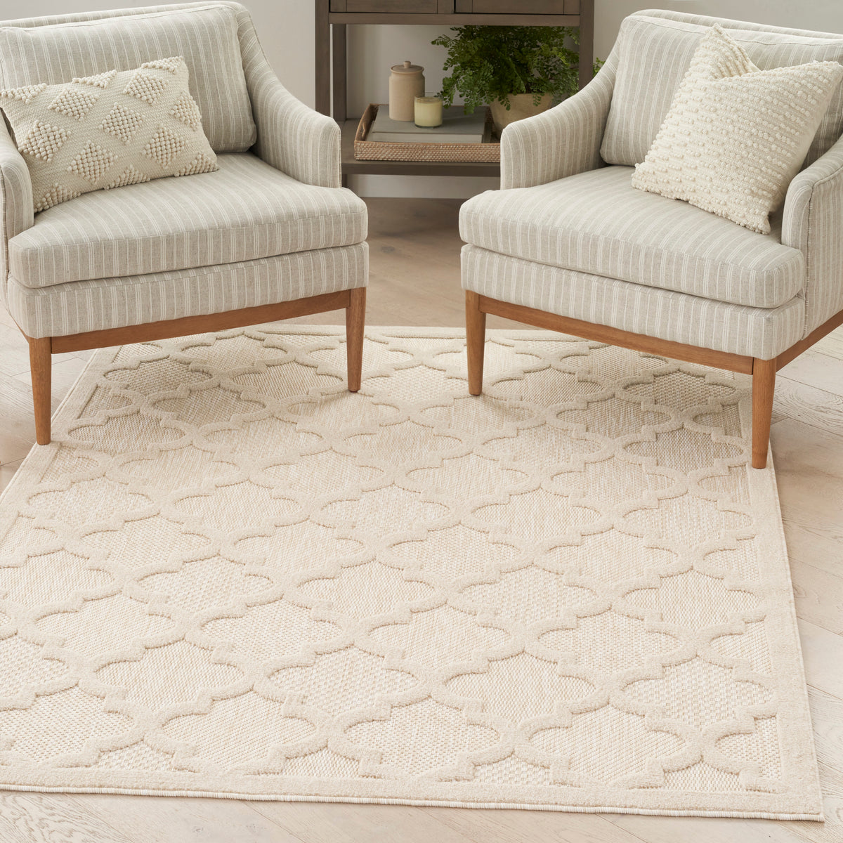 nourison easy care nes01 cream rug