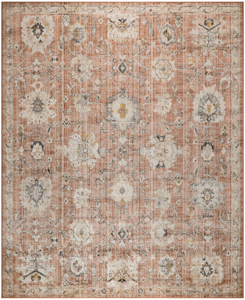 nourison oushak home ous01 rust rug