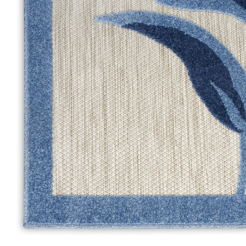 nourison aloha alh33 blue grey rug