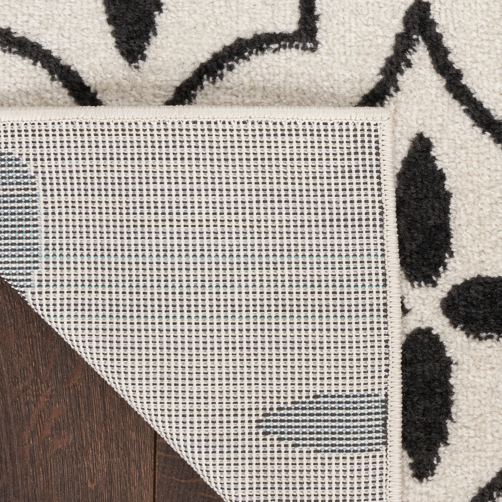 nourison nourison essentials nre04 ivory black rug