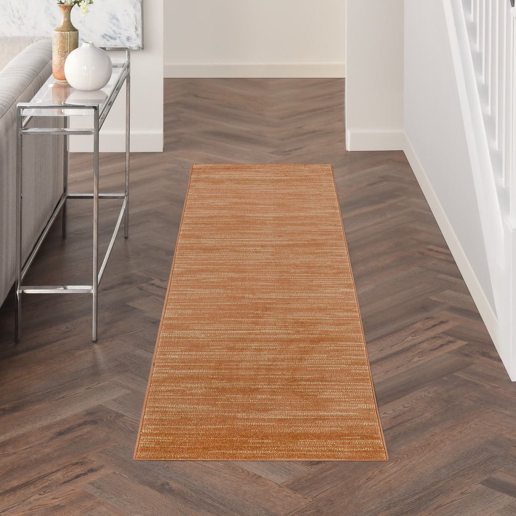 nourison nourison essentials nre01 rust rug
