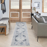 nourison astra machine washable asw11 blue ivory rug