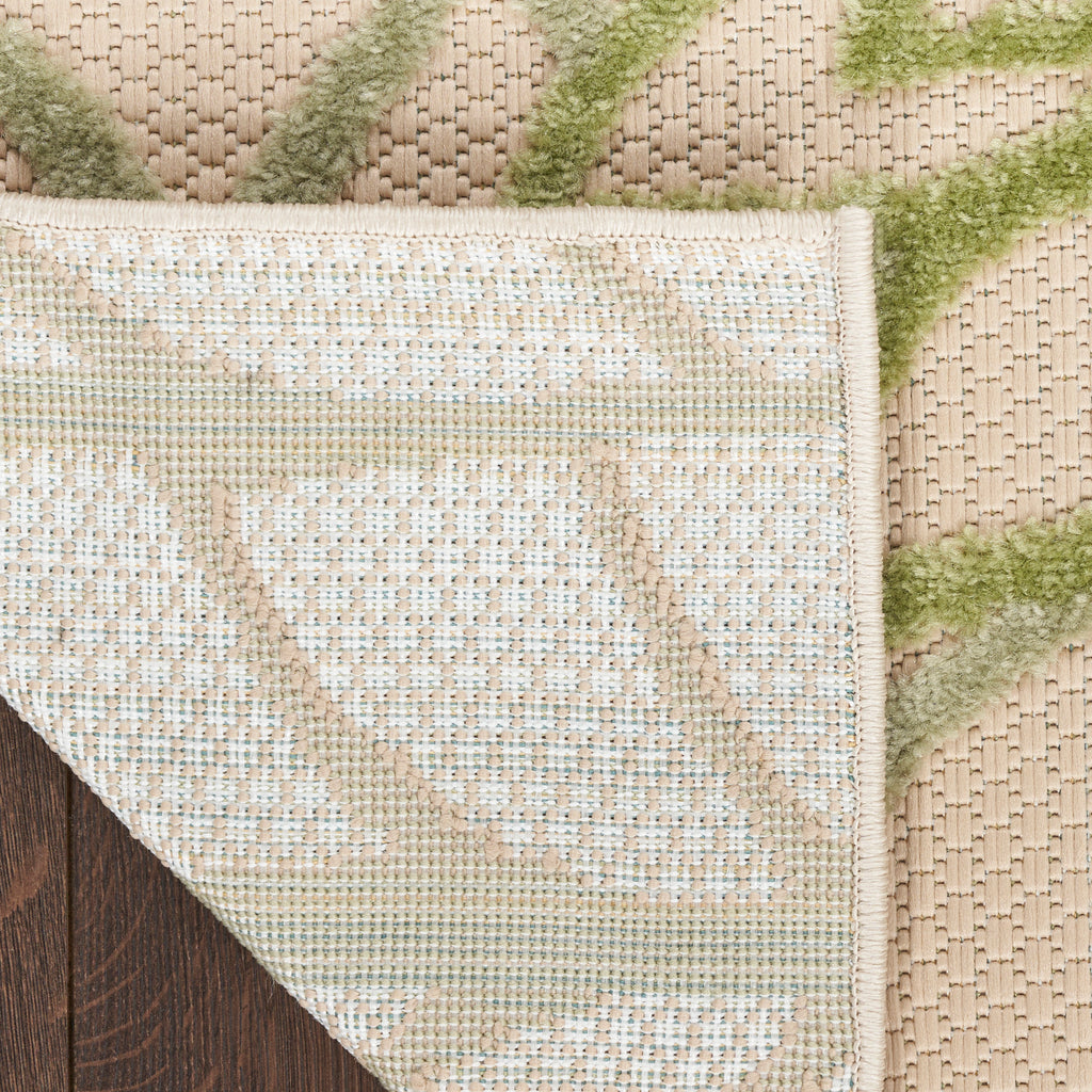 nourison aloha alh05 ivory green rug