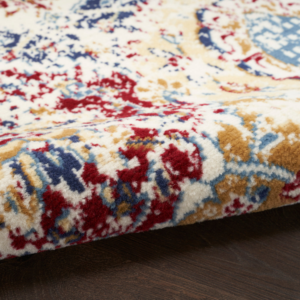nourison grafix grf31 blue multicolor rug