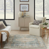 nourison astra machine washable asw11 silver blue rug